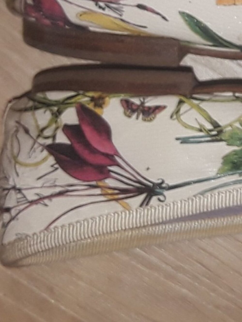 RARE Gucci flora LOGO ballet flats floral 39 or US 8.5 vintage - Picture 7 of 13